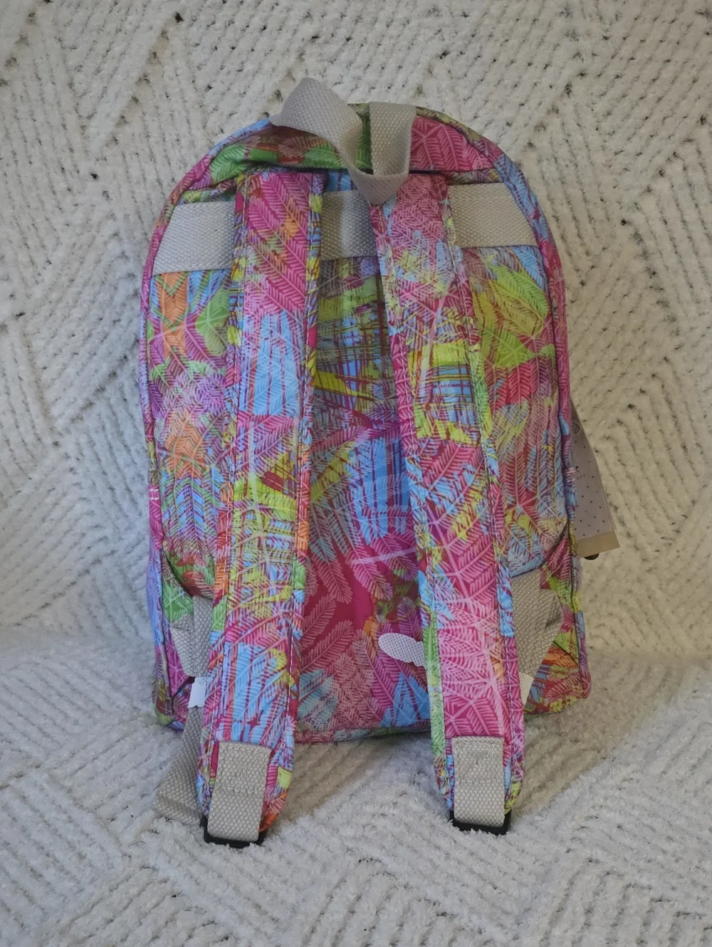 Kipling Bright Multicolor Palm-Print Mini Backpack